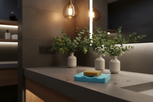 Spa bathroom soap dish