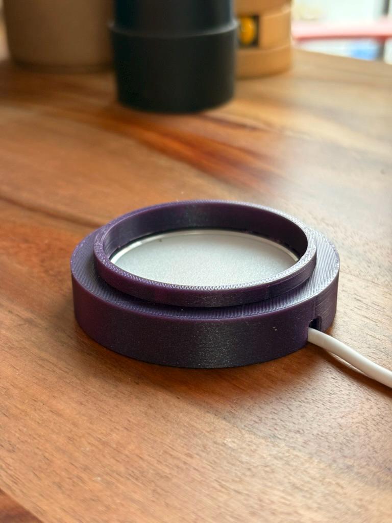 BlushInlet - Spiral Glow Modern LED Lamp Pink - Contemporary Home Decor