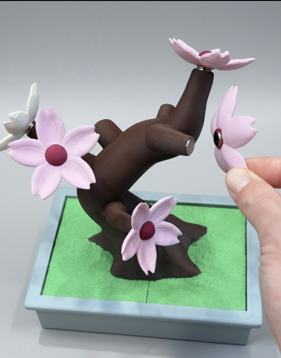 CherryBayMag - Sakura Bonsai Magnet Tree - Fridge, idea board magnets