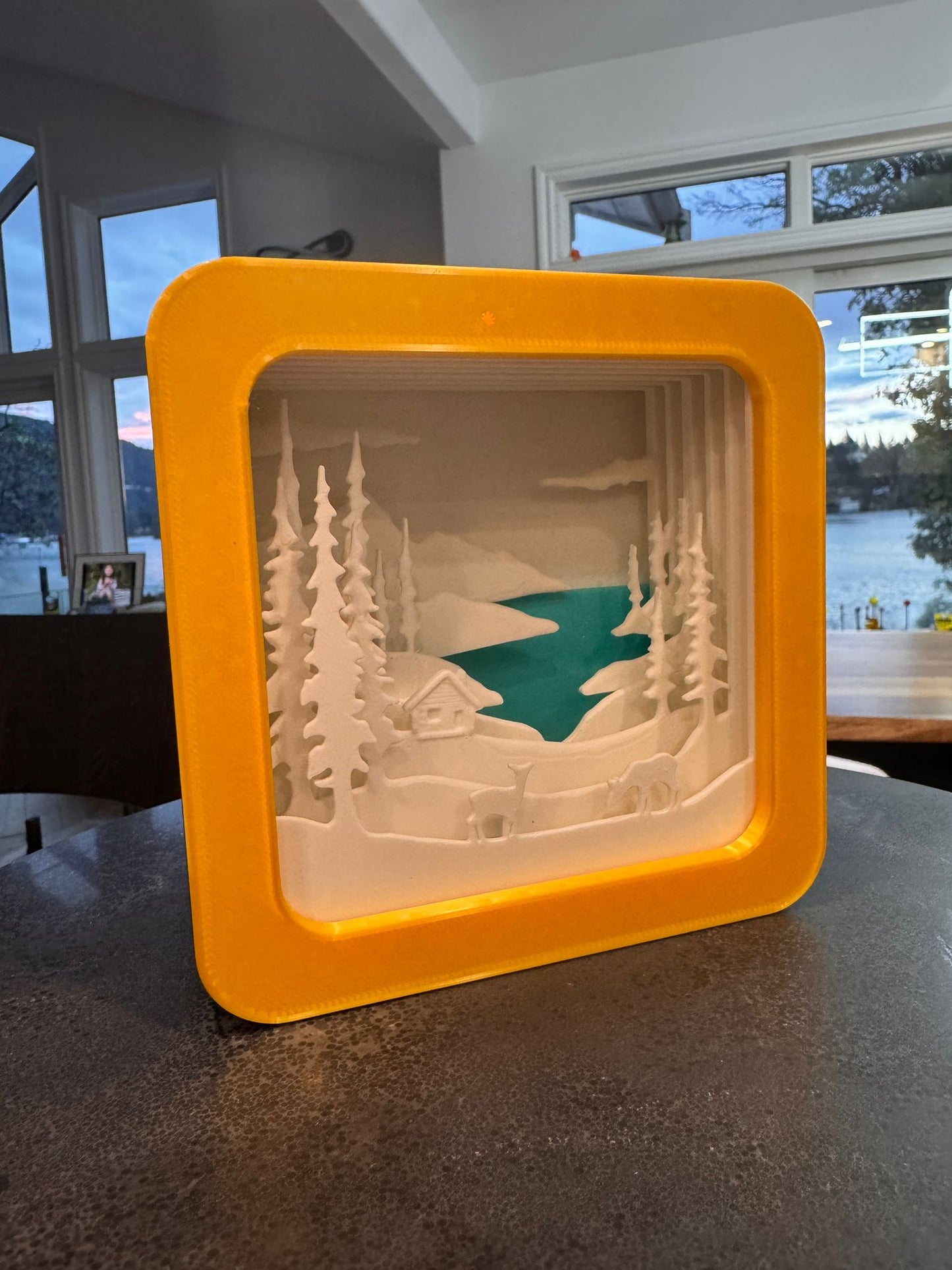 Twilight Forest 3D Shadow Box Lamp