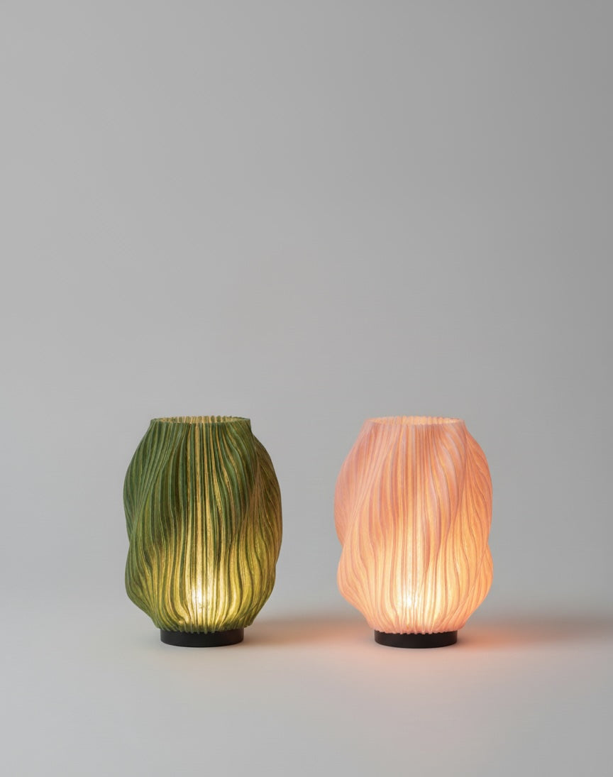 ArbutusGlow - Spiral Glow Modern LED Lamp Green - Contemporary Home Decor